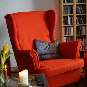 Attractive Red Colored Sofa Chair